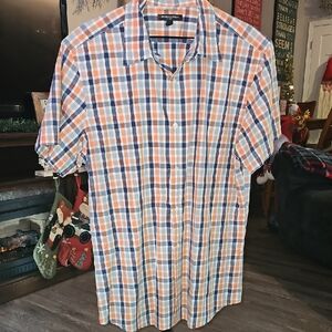 Banana Republic Button Up Short Sleeve Shirt. Like New Condition, Sz XL